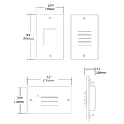 STP2 1-lt 5" Tall LED Open Face Step Light with Photocell