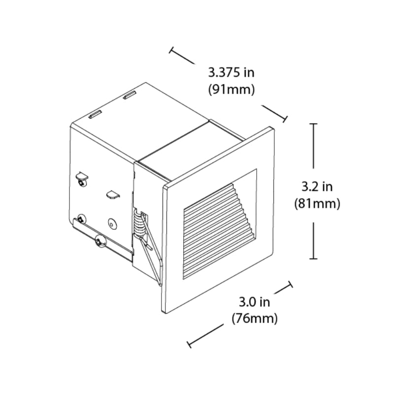 STQ 1-lt 2" LED Square Step Light