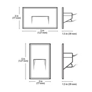 STW 1-lt 5" Tall LED Vertical Step Light