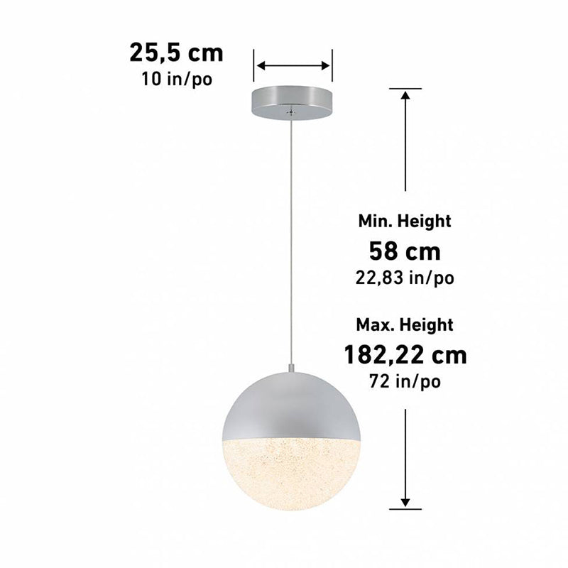 PDT1-SB-HD1 Sparkle Ball 1-lt 10" LED Pendant