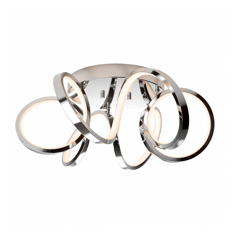FM-SR-CR Swirl Ribbon 1-lt 20" LED Flush Mount
