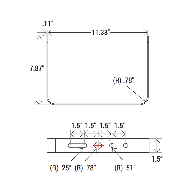 UB-AL2-1015 U-Bracket Mount