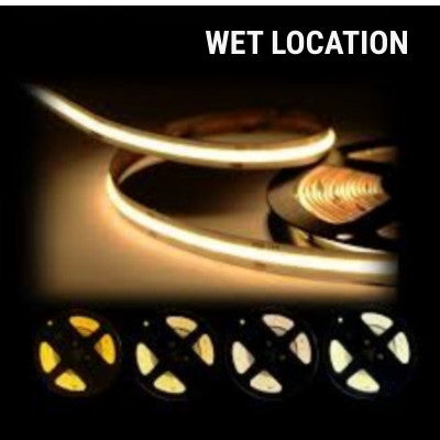 Premium COB LED Strips 4.5W/Ft 24V 480 LEDs 10mm Dimmable Outdoor (IP65)  82Ft