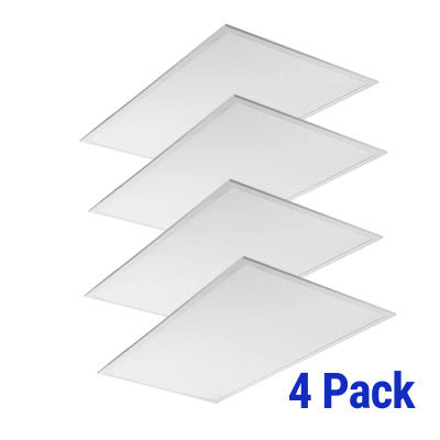 BLP 2x4 LED Back-lit Flat Panel, 40W/50W/72W, 40K/50K/65K CCT Selectable, Up to 9000 lm,  Dimmable, 120-277V, 4-Pack