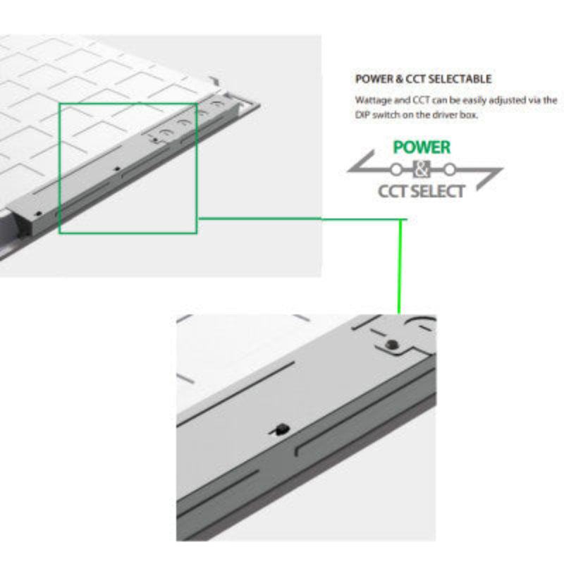 G2E DUO FPBL-T 2X2 20W/25W/30W LED Back-Lit Flat Panel, 3CCT Selectable, Up to 3868 lm, 0-10 Dimming, 120-277V
