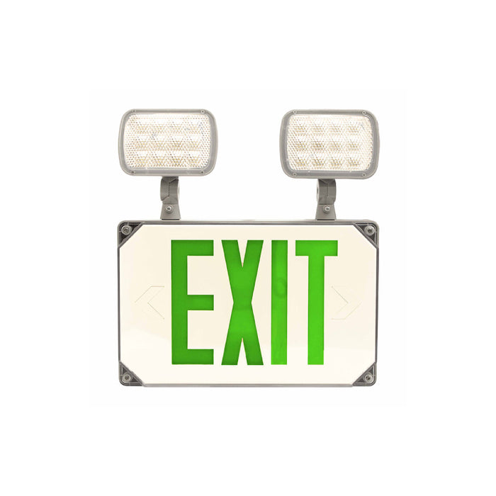 XT-CLWP Wet Location Combo LED Exit & Emergency Sign