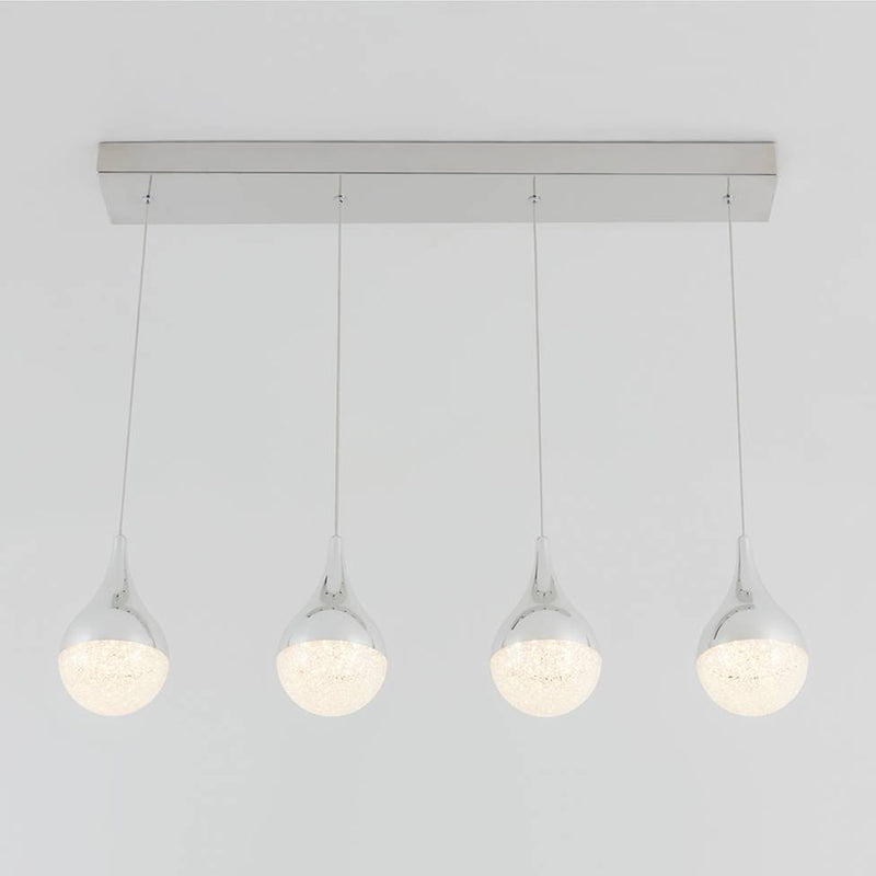 PDT-4GL-RN Glitzer 4-lt 30" LED Pendant
