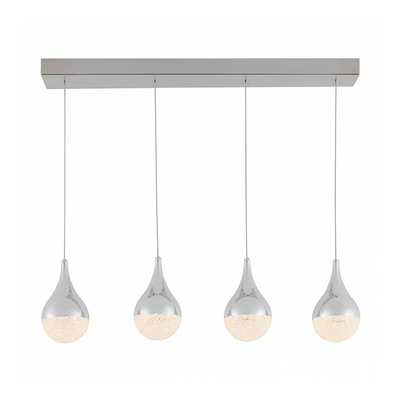 PDT-4GL-RN Glitzer 4-lt 30" LED Pendant