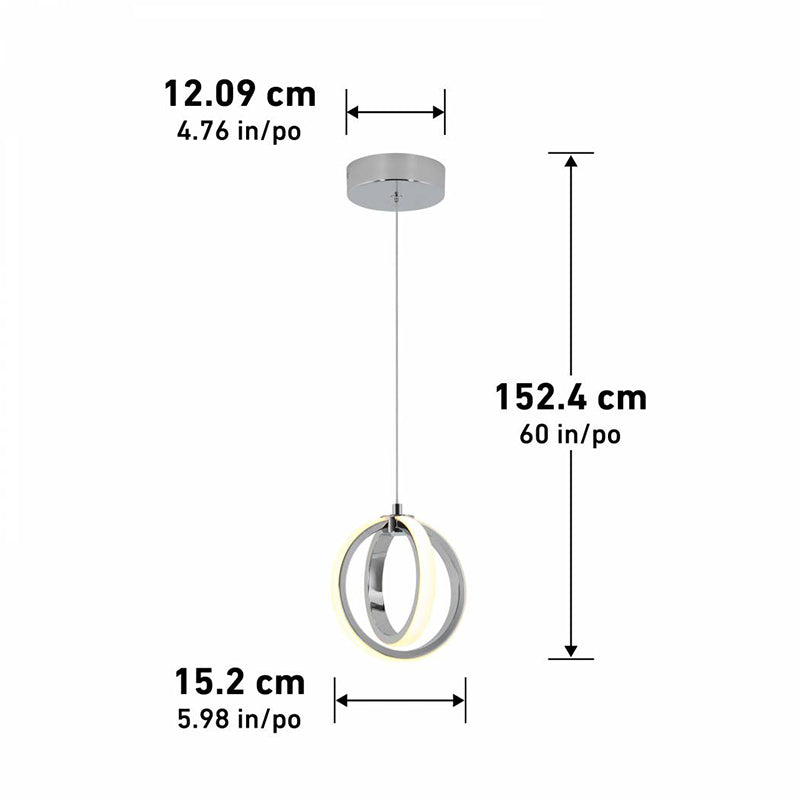 PDT1-SO Soho 1-lt 6" LED Pendant
