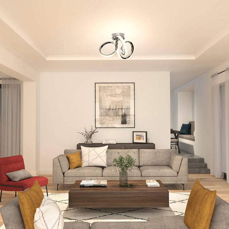 FM-SWR-C Swirl 1-lt 14" LED Flush Mount