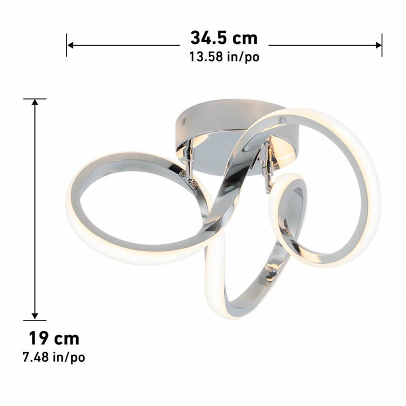 FM-SWR-C Swirl 1-lt 14" LED Flush Mount