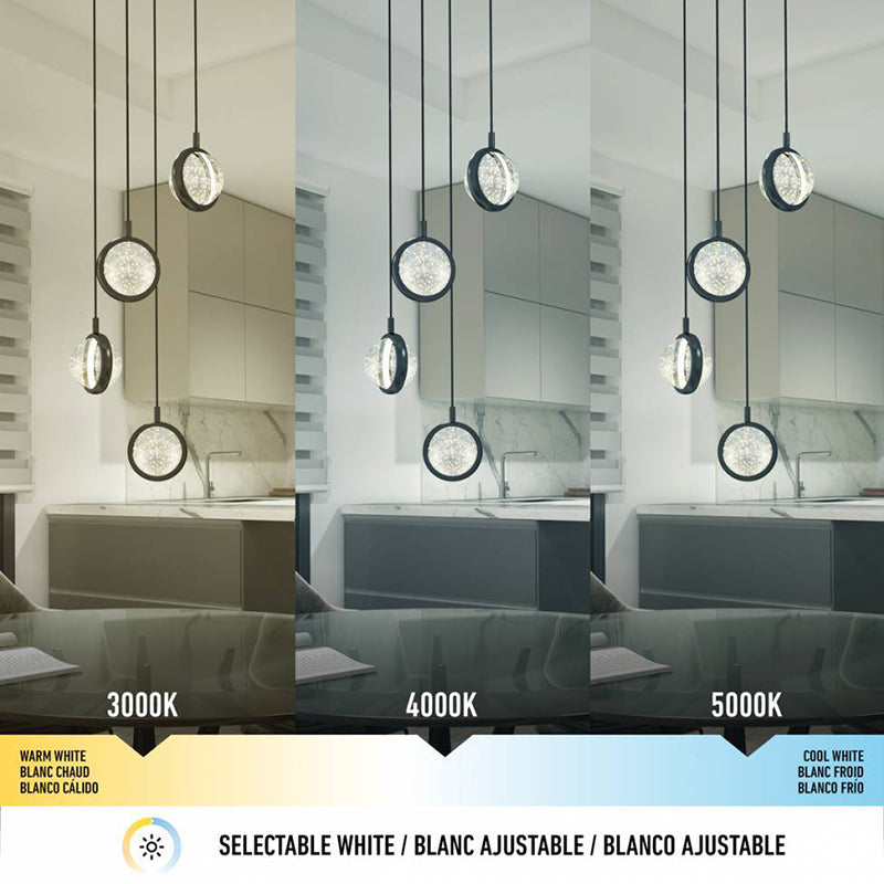 PDT4-AVC-HD2BL Avalon 4-lt 12" LED Pendant, CCT