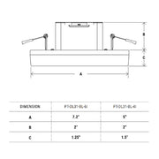 6" Back-Lit 3in1 Surface Mount with CCT Selector