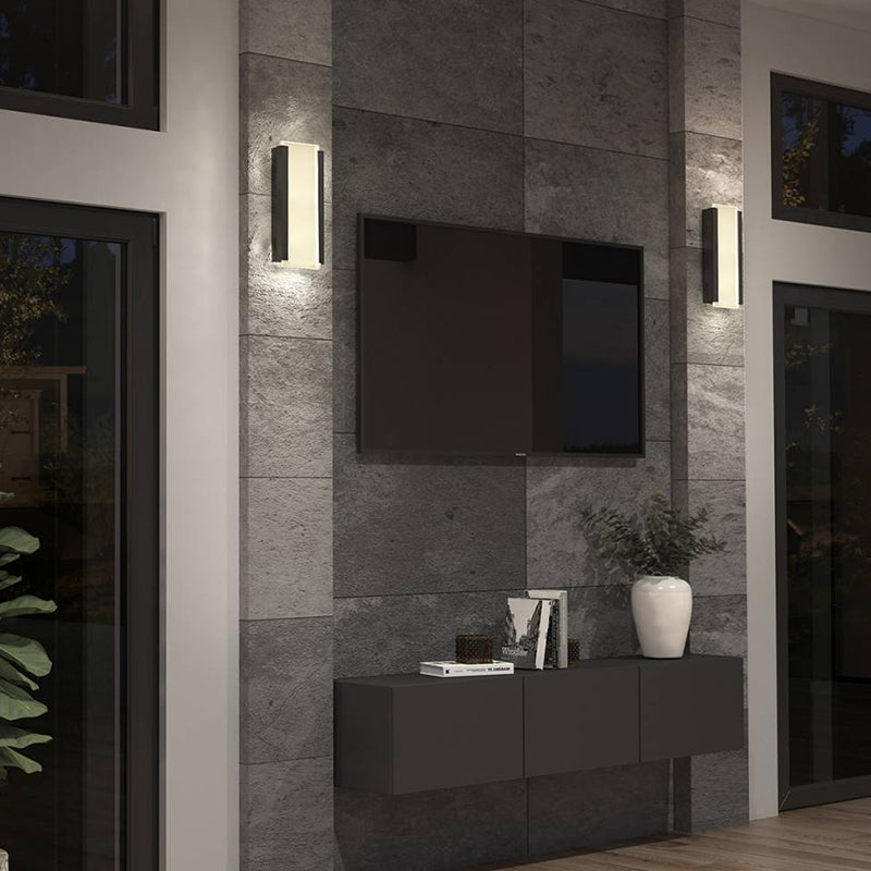 OUT-BDC-HD2BL Blade 14" Tall LED Outdoor Wall Light, CCT