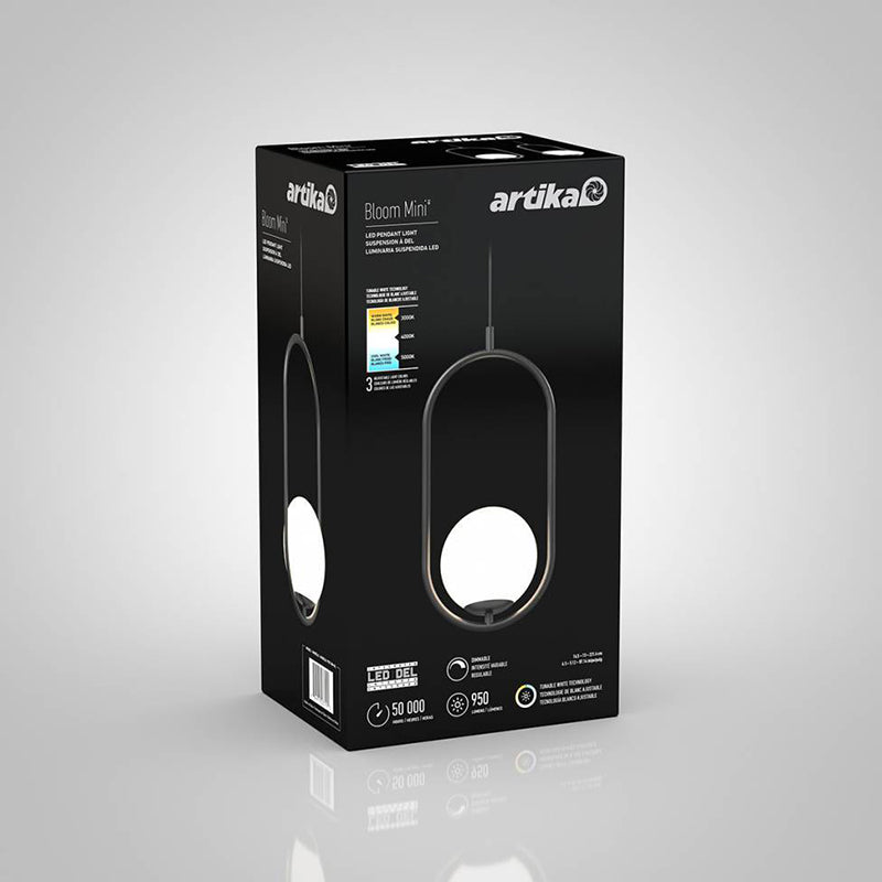 PDT-BM-BL Bloom 1-lt 7" LED Pendant, CCT