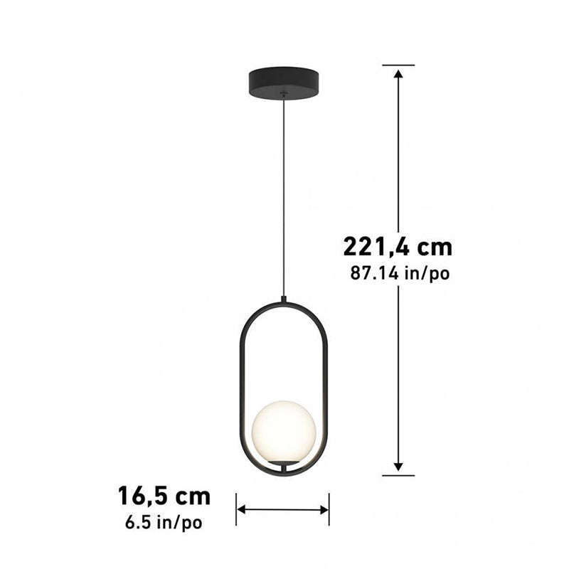 PDT-BM-BL Bloom 1-lt 7" LED Pendant, CCT