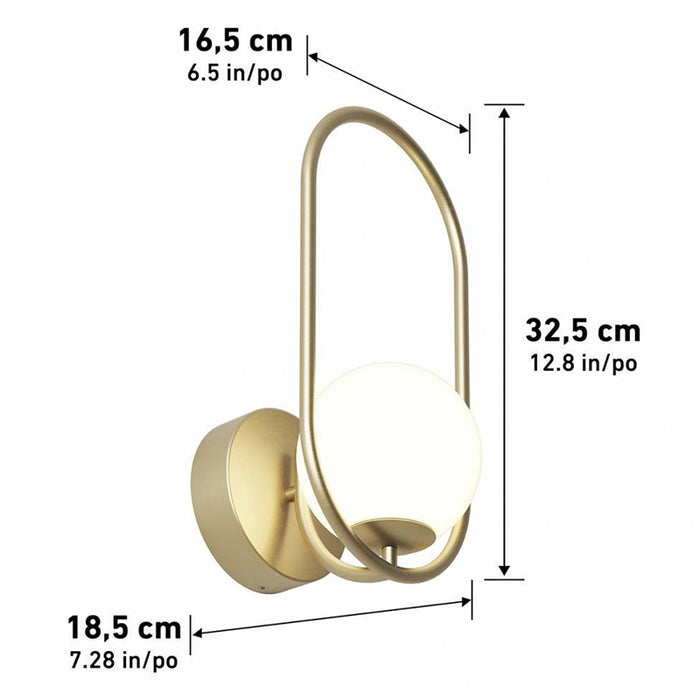 SCO-BLC Bloom 1-lt 13" Tall LED Wall Sconce, CCT