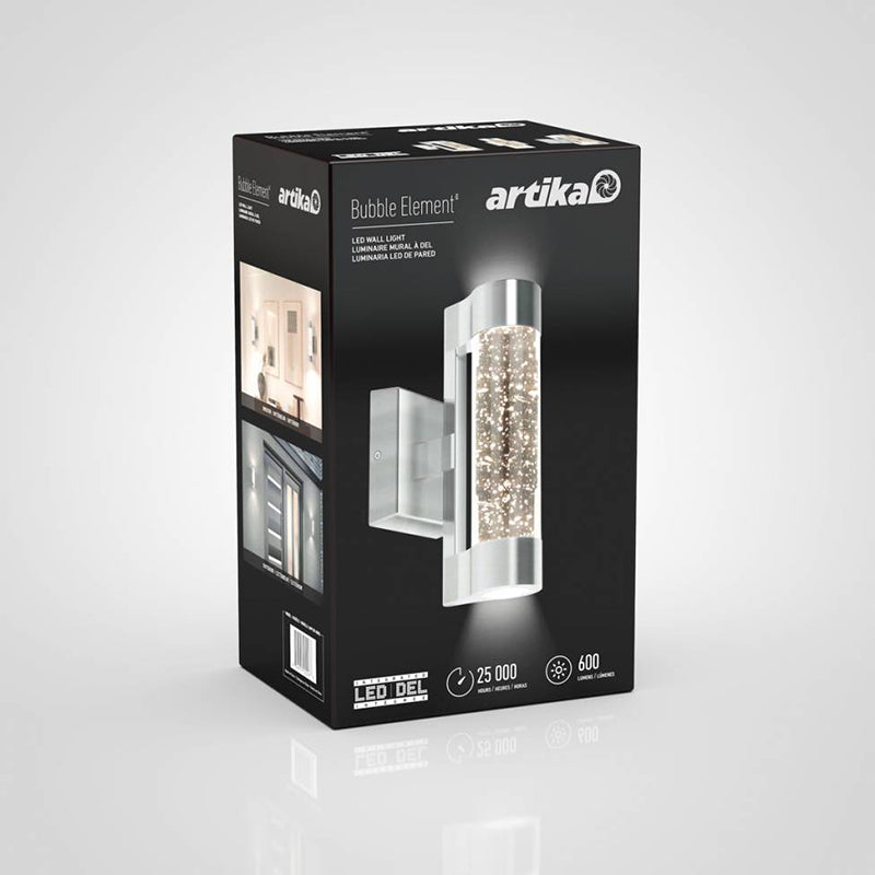 AMP105-RNSS Bubble Element 11" Tall LED Outdoor Wall Light