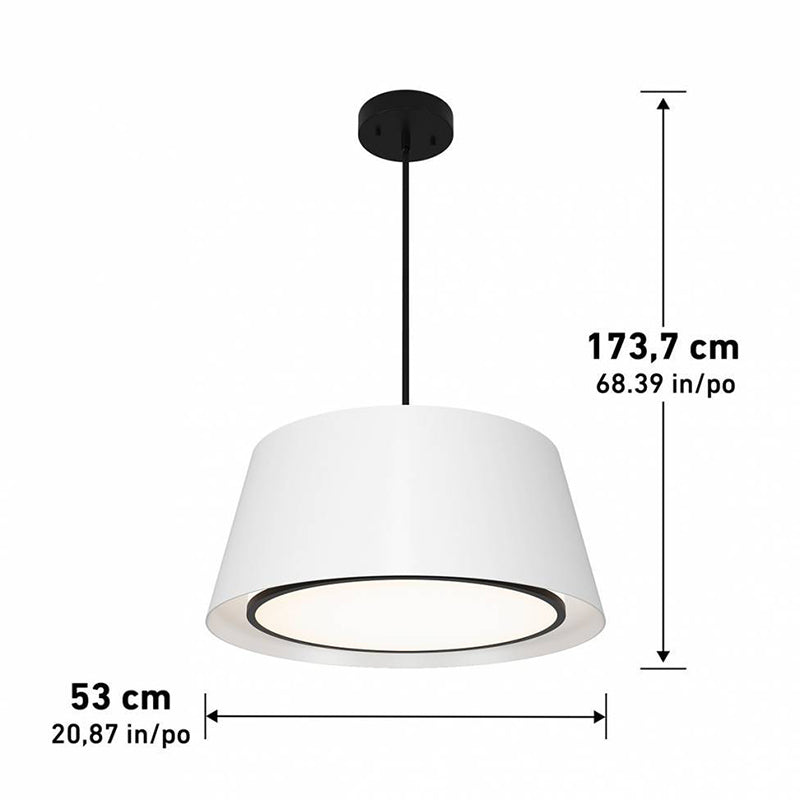 PDT-CPC-WT Capa 1-lt 21" LED Pendant, CCT