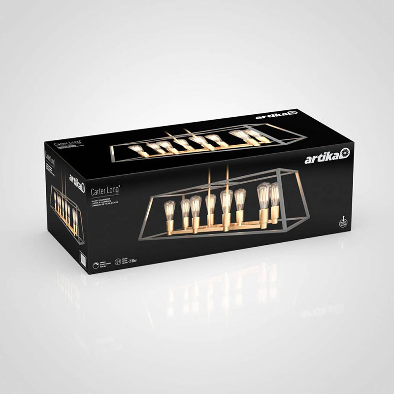 CAR36-ON Carter 8-lt 35" LED Chandelier