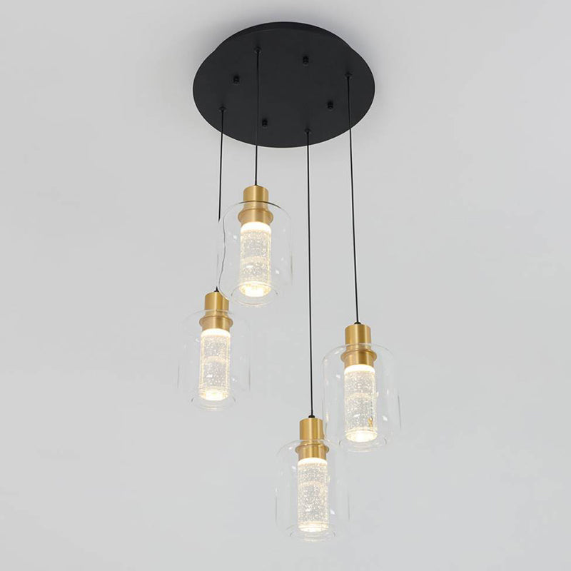 PDT4-CG Champagne Globe 4-lt 14" LED Pendant