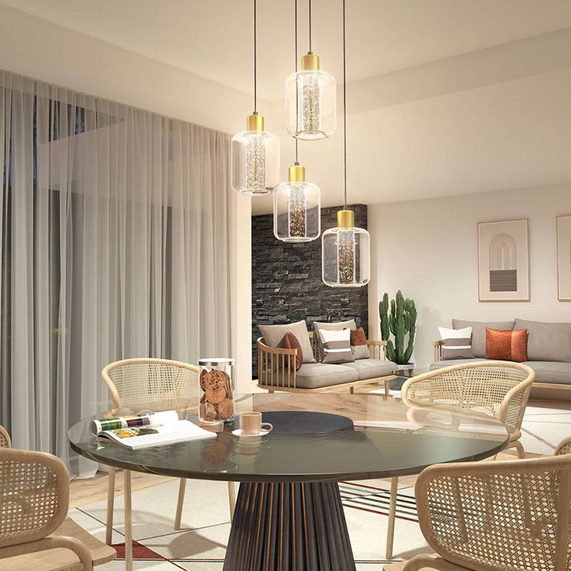 PDT4-CG Champagne Globe 4-lt 14" LED Pendant