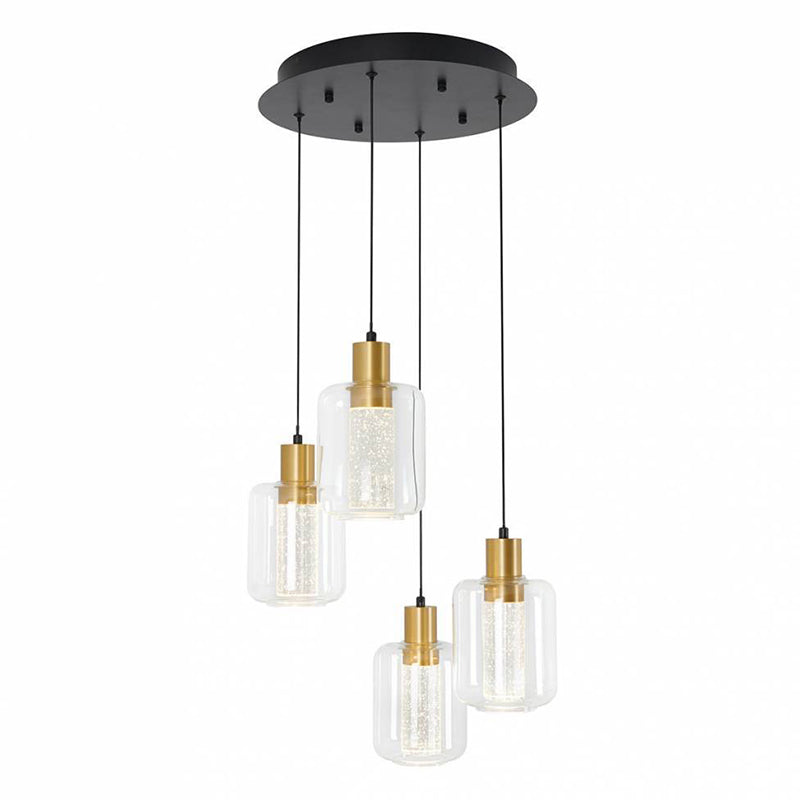 PDT4-CG Champagne Globe 4-lt 14" LED Pendant