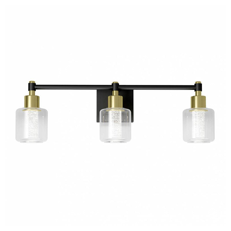 VAN3-CG-HD2BG Champagne Globe 3-lt 24" LED Vanity