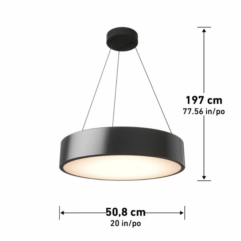 PDT-COC Concerto 1-lt 20" LED Pendant, CCT