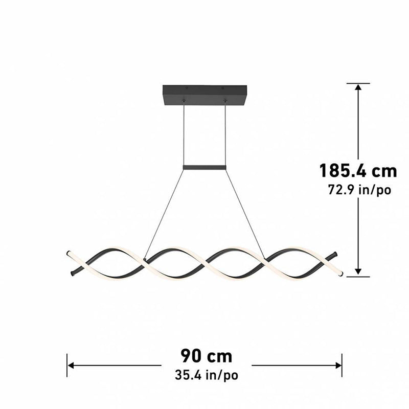PDT-DL-BL DNA 1-lt 35" LED Linear Pendant