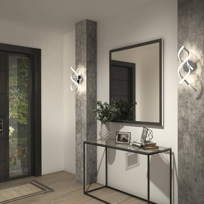 SCO-DN-CR DNA 1-lt 15" Tall LED Wall Sconce, CCT