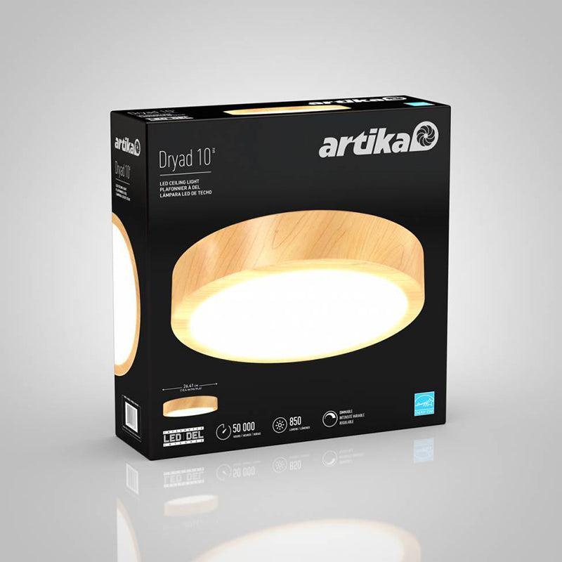 10FM-WO Dryad 1-lt 10" LED Flush Mount