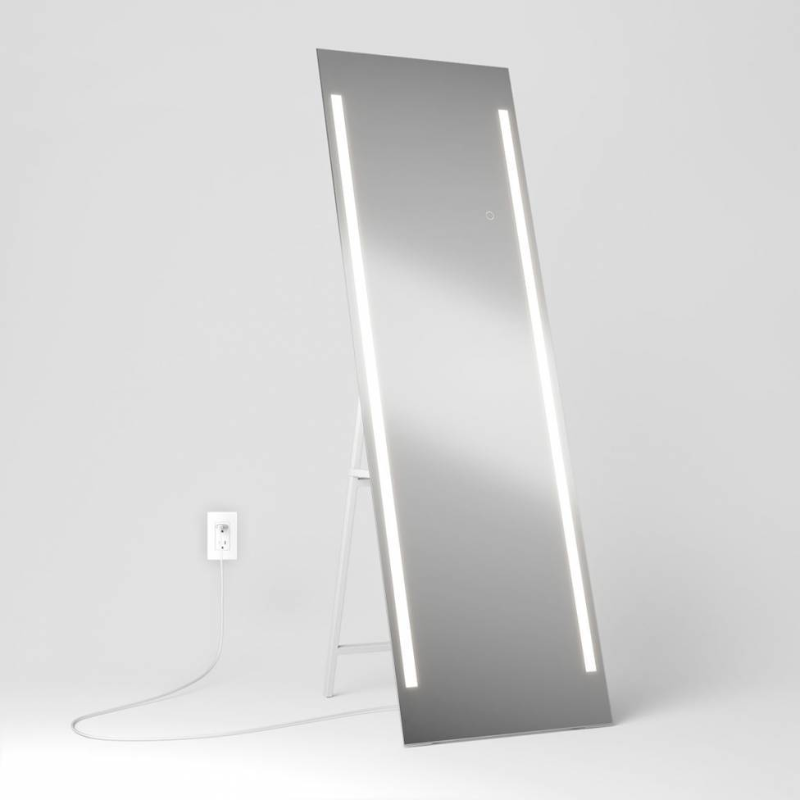 DMIRP-EMC Emeraude 60" x 20" Rectangle LED Floor Mirror