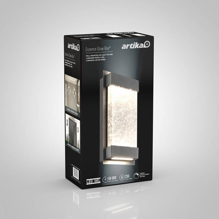 GB390L-HDBL Essence Glow Box 12" Tall LED Outdoor Wall Light