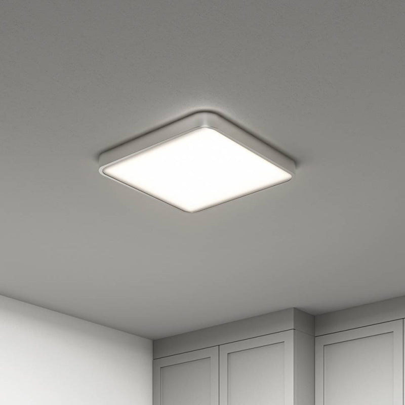 18FM-ESR-MG Europa 1-lt 18" LED Flush Mount with Remote, CCT