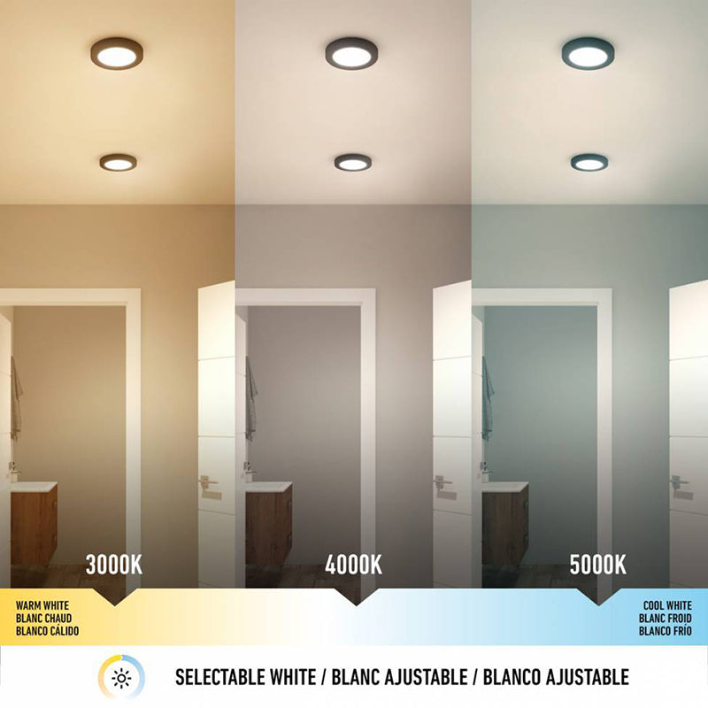 7FM-EUDC-BL Europa Disk 1-lt 7" LED Flush Mount, CCT