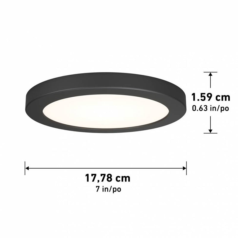 7FM-EUDC-BL Europa Disk 1-lt 7" LED Flush Mount, CCT