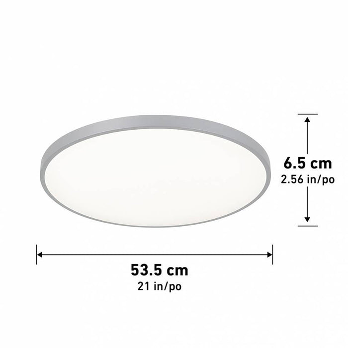 CL-ERR Europa 1-lt 21" LED Flush Mount with Remote, CCT