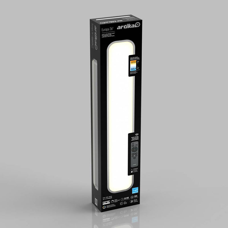 FM05-EUR-MG Europa 1-lt 36" LED Flush Mount with Remote, CCT