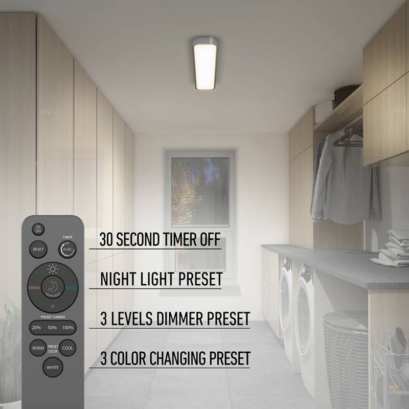 FM05-EUR-MG Europa 1-lt 36" LED Flush Mount with Remote, CCT
