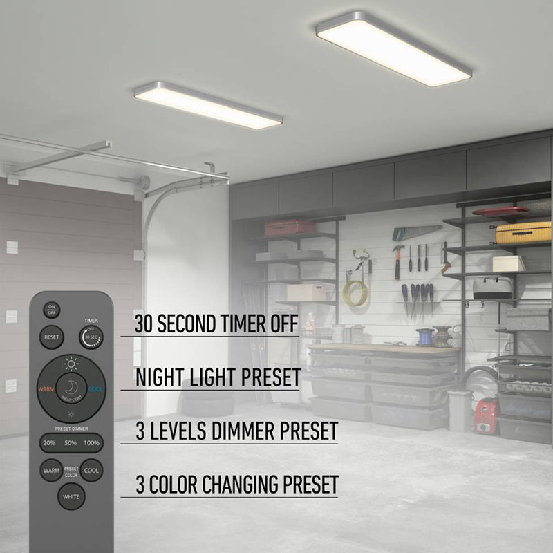 FM14-EUR-MG Europa 1-lt 48" LED Flush Mount with Remote, CCT