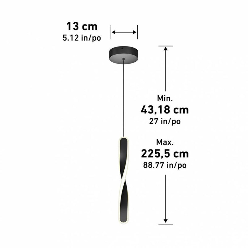 PDT1-FIC-HD2BL Finley 1-lt 5" LED Pendant, CCT