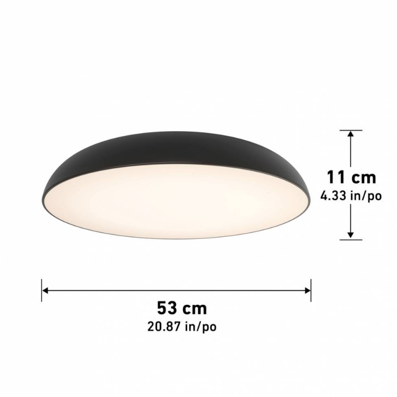 21FM-FLC Flint 1-lt 21" LED Flush Mount, CCT