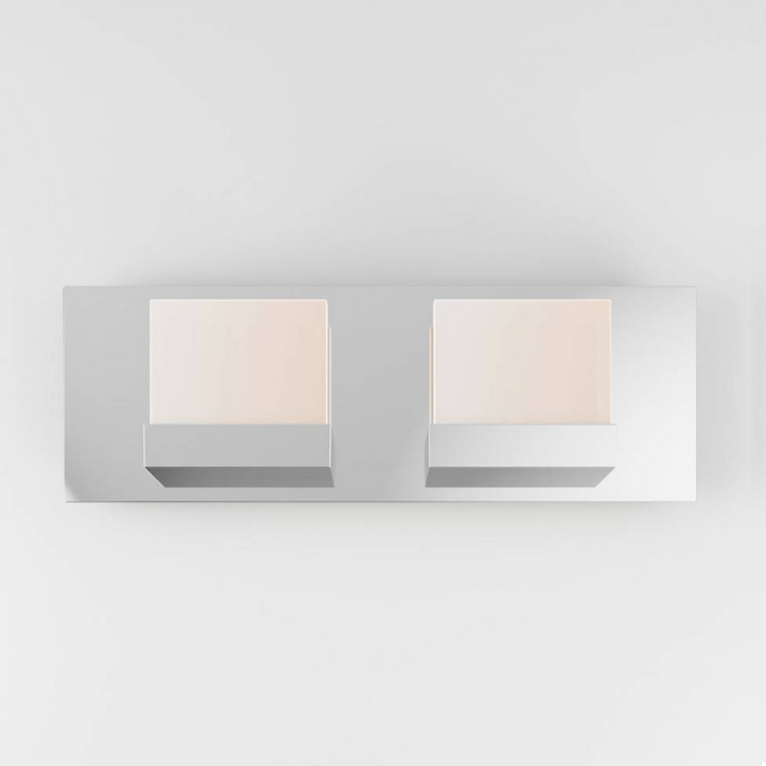 VAN2-FC Frosted Cube 2-lt 15" LED Wall Sconce