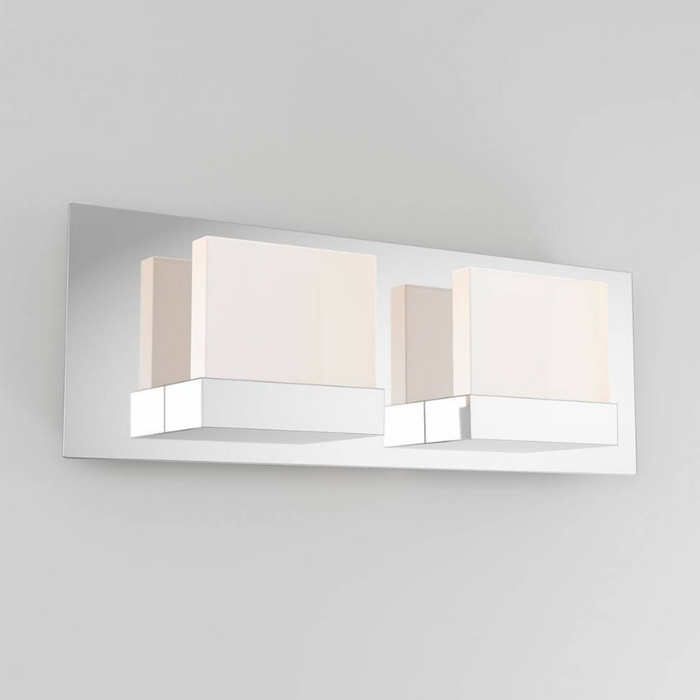 VAN2-FC Frosted Cube 2-lt 15" LED Wall Sconce