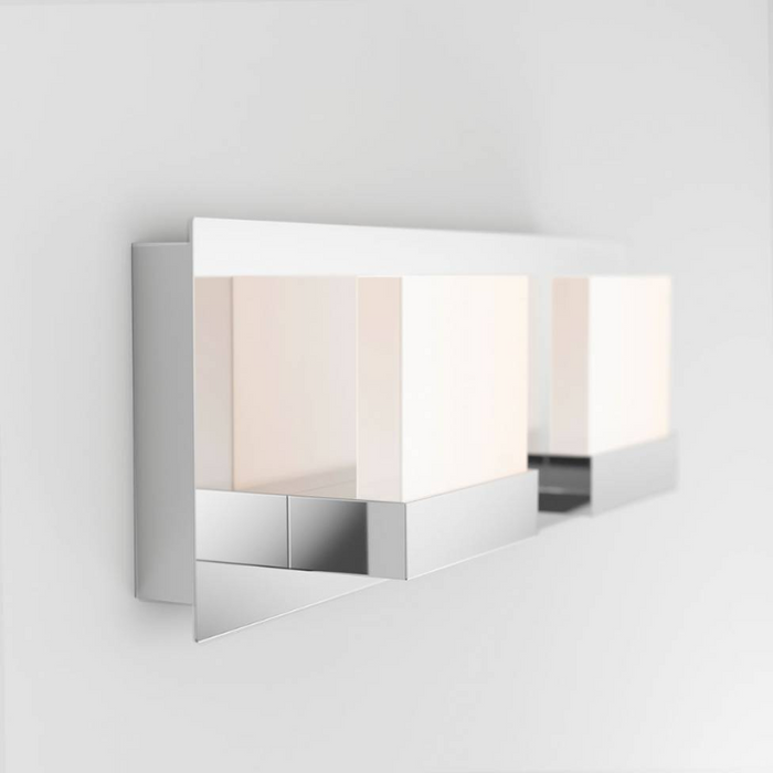VAN2-FC Frosted Cube 2-lt 15" LED Wall Sconce