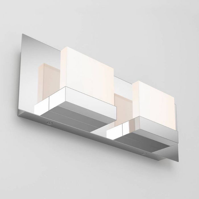 VAN2-FC Frosted Cube 2-lt 15" LED Wall Sconce