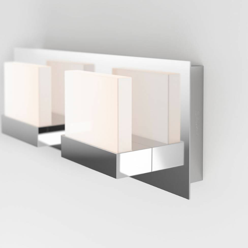 VAN2-FC Frosted Cube 2-lt 15" LED Wall Sconce