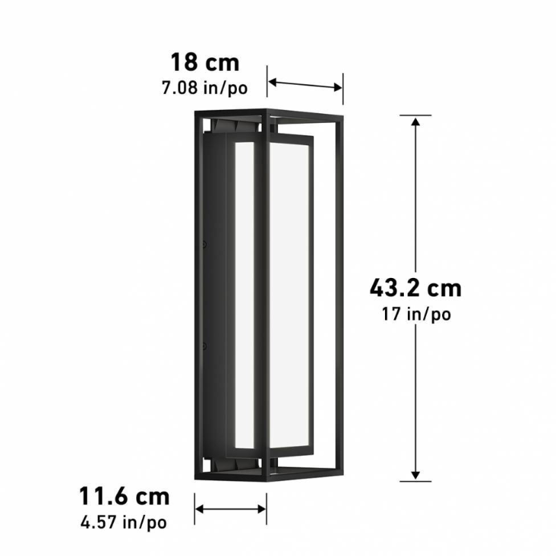 OUT-GH Ghost Pro 1-lt 17" Tall LED Outdoor Wall Light