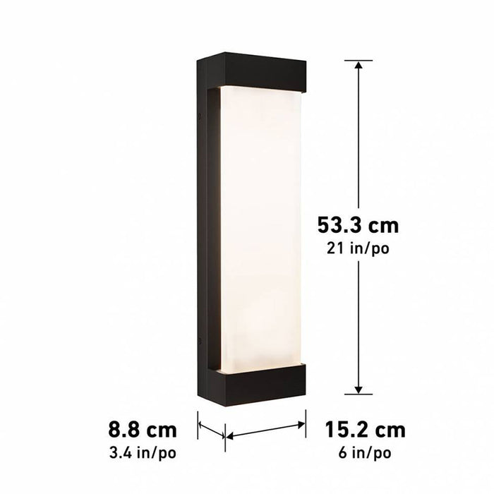 17OUT-GL-PMB Glacier Pro 1-lt 21" Tall LED Outdoor Wall Light